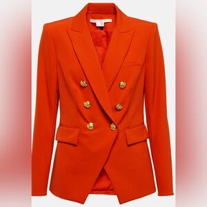 Veronica Beard Blazer- Miller Dickey double-breasted stretch-crepe blazer